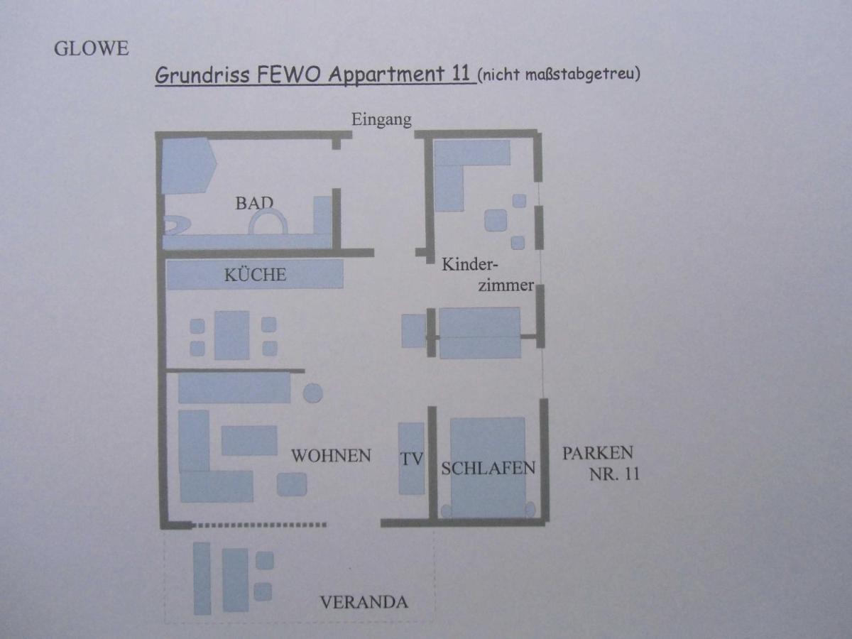 Appartment Haus Glowe - Wohnung 11 - 300 M Zum Strand Klein Gelm エクステリア 写真